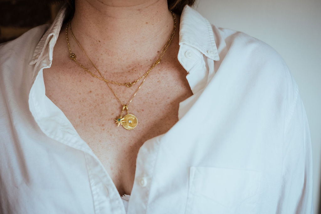 18ct Gold Vermeil Pig Necklace | A Touch of Silver